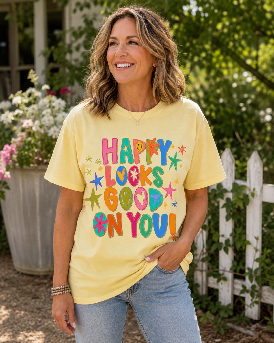 Happy Looks Good On You Tee