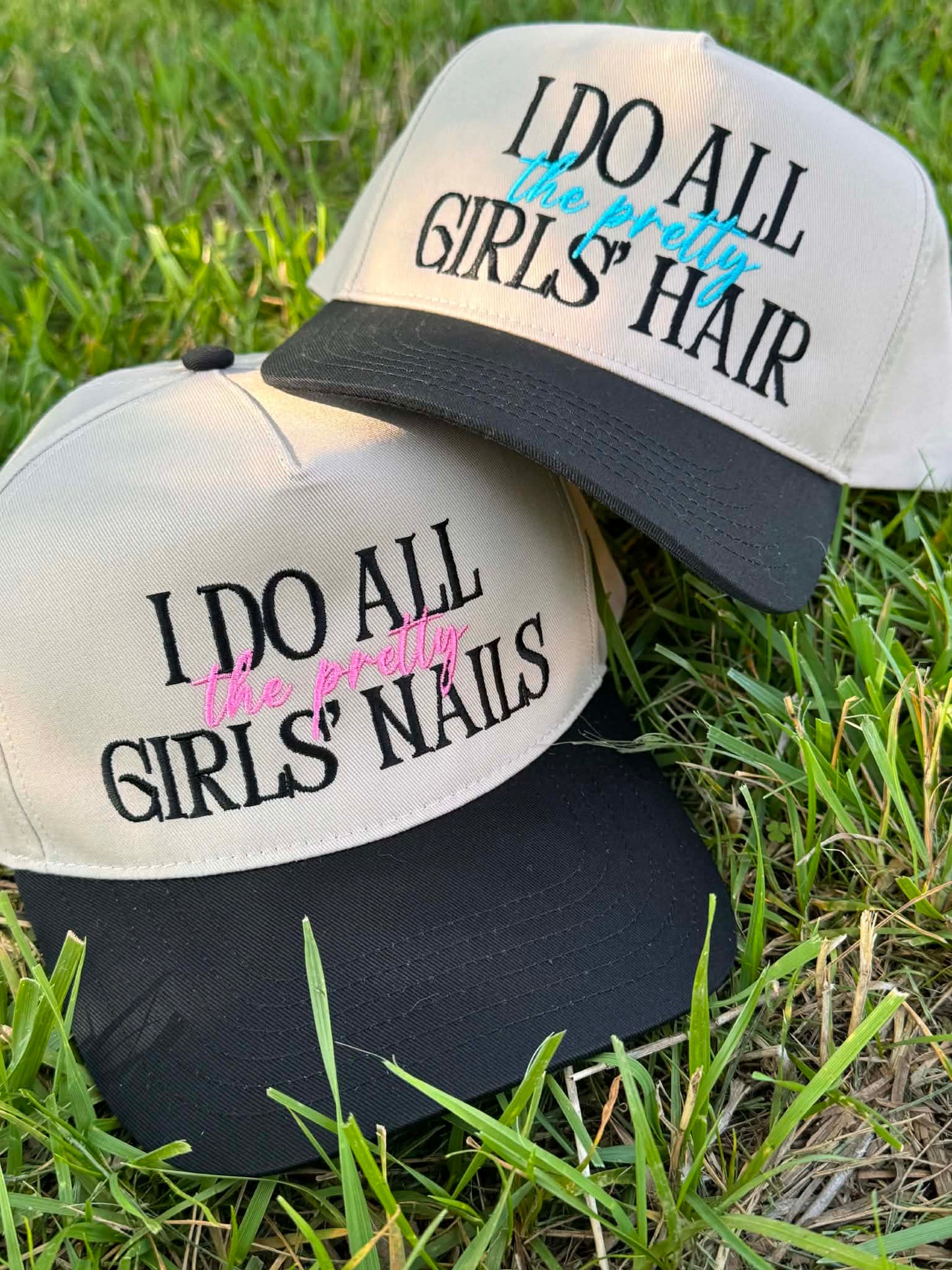 Pink "I Do All the Pretty Girls’ Nails" Trucker Hat 💅✨