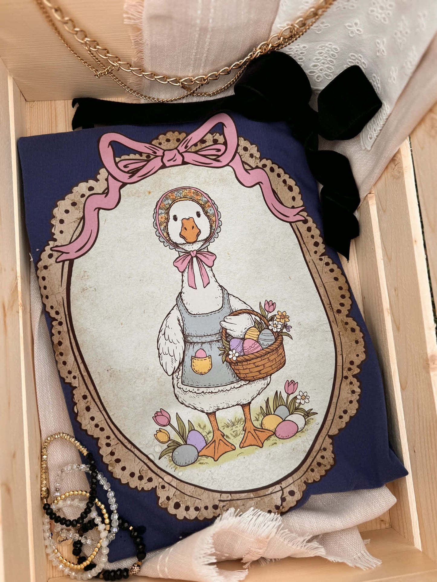 Navy Easter Goose Tee