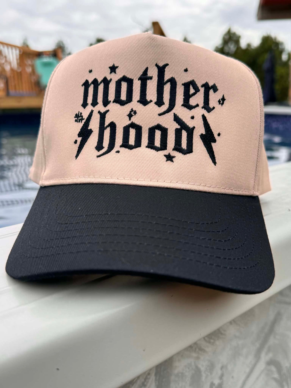 Motherhood Embroidered Trucker Hat