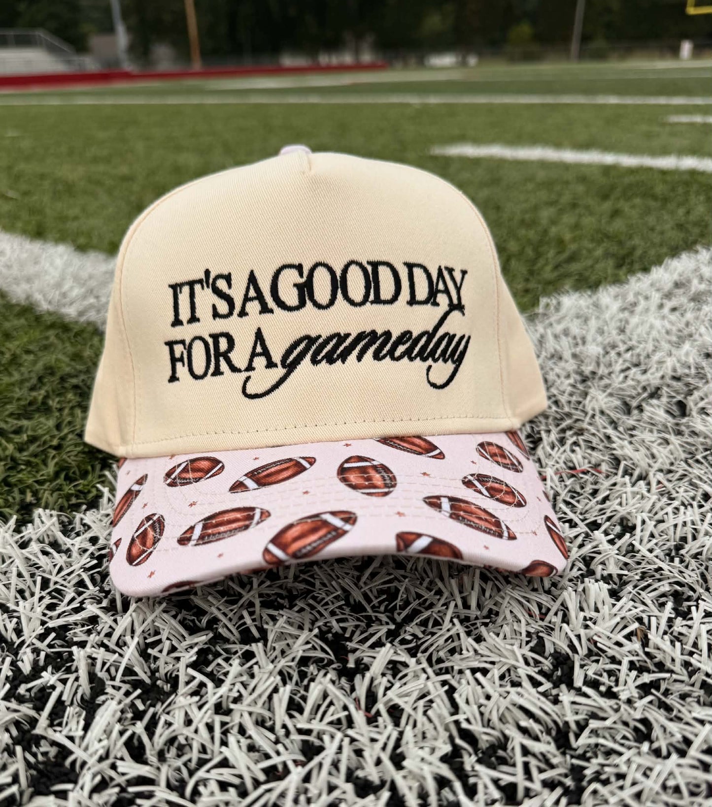 "It's A Good Day for A Gameday" Football Print Trucker Hat