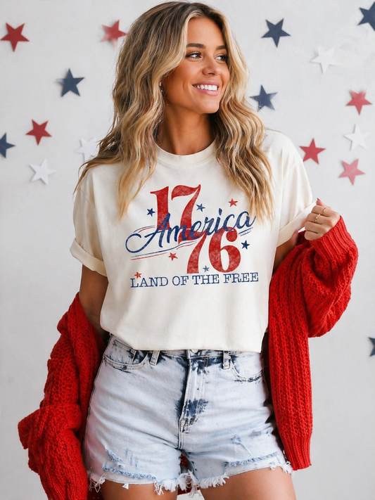 Cream "1776" Tee