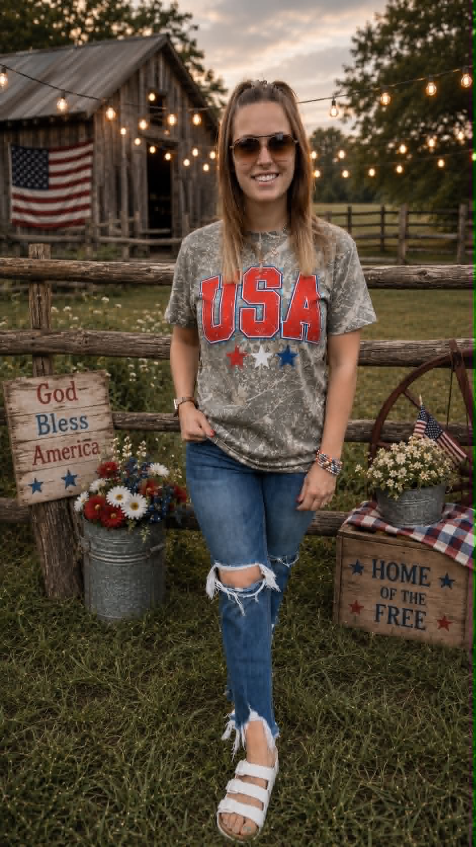 Camo "1776" Tee