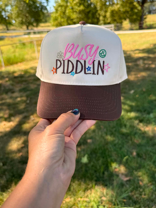 Busy Piddlin' Trucker Hat - 2 Color Options
