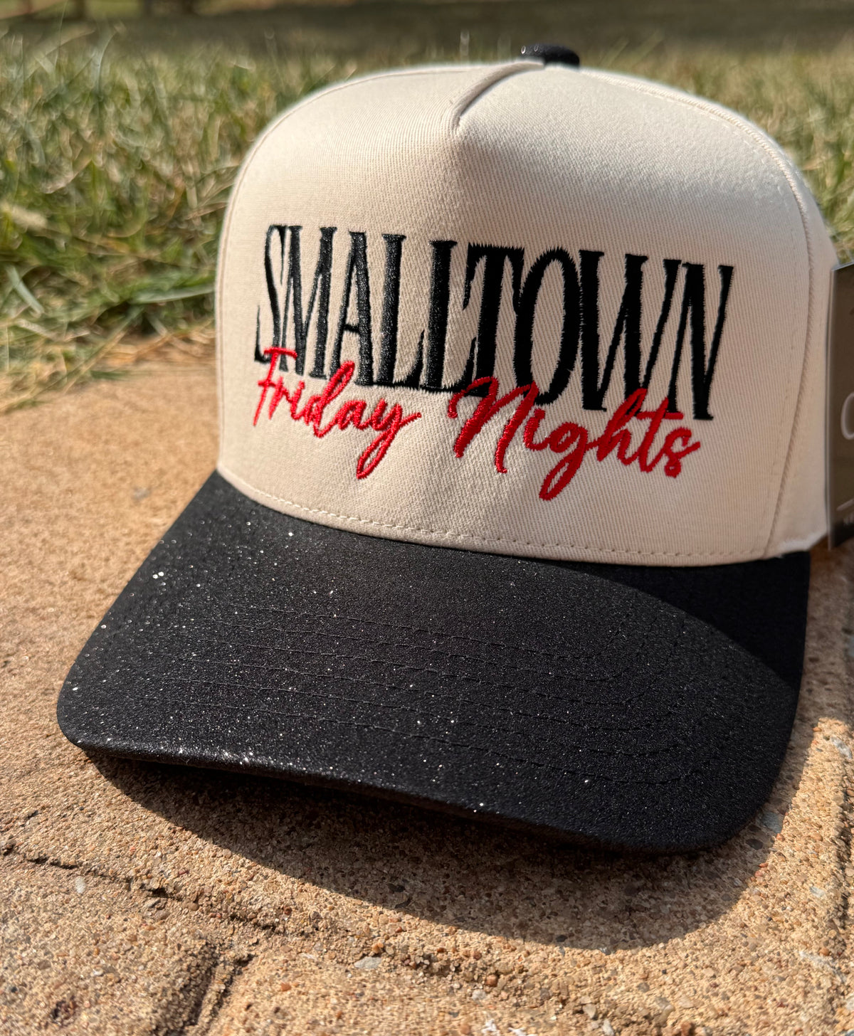 Glitter Small Town Friday Nights Trucker