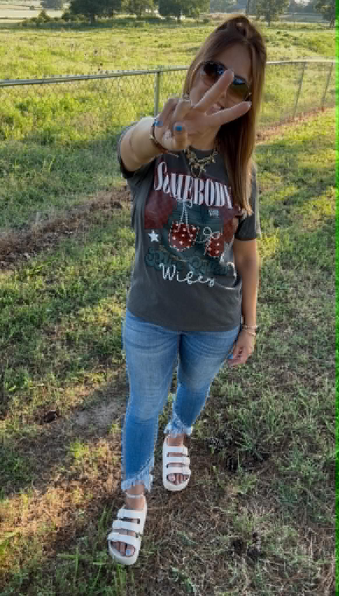 Pepper "Somebody’s Blue Collar Wifey" Tee