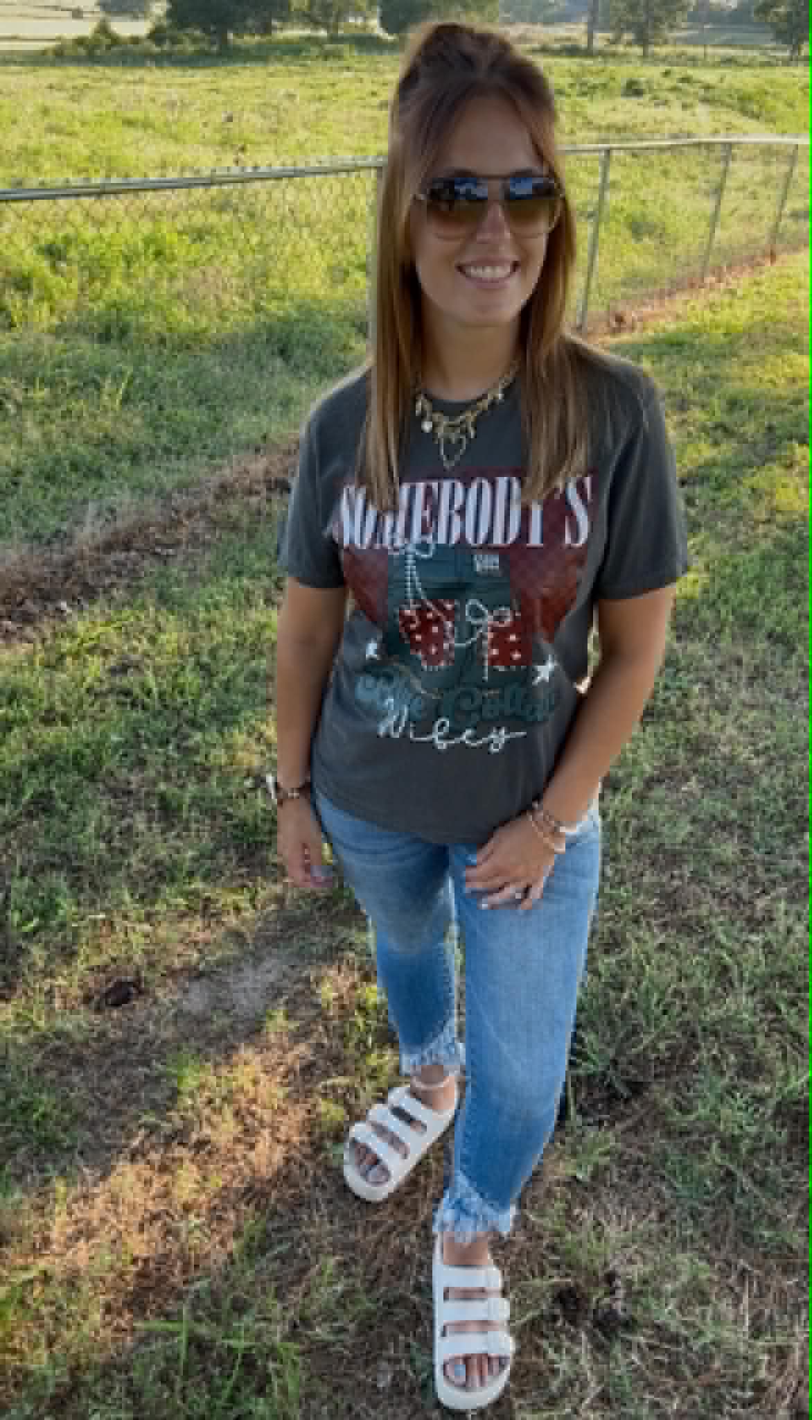 Pepper "Somebody’s Blue Collar Wifey" Tee