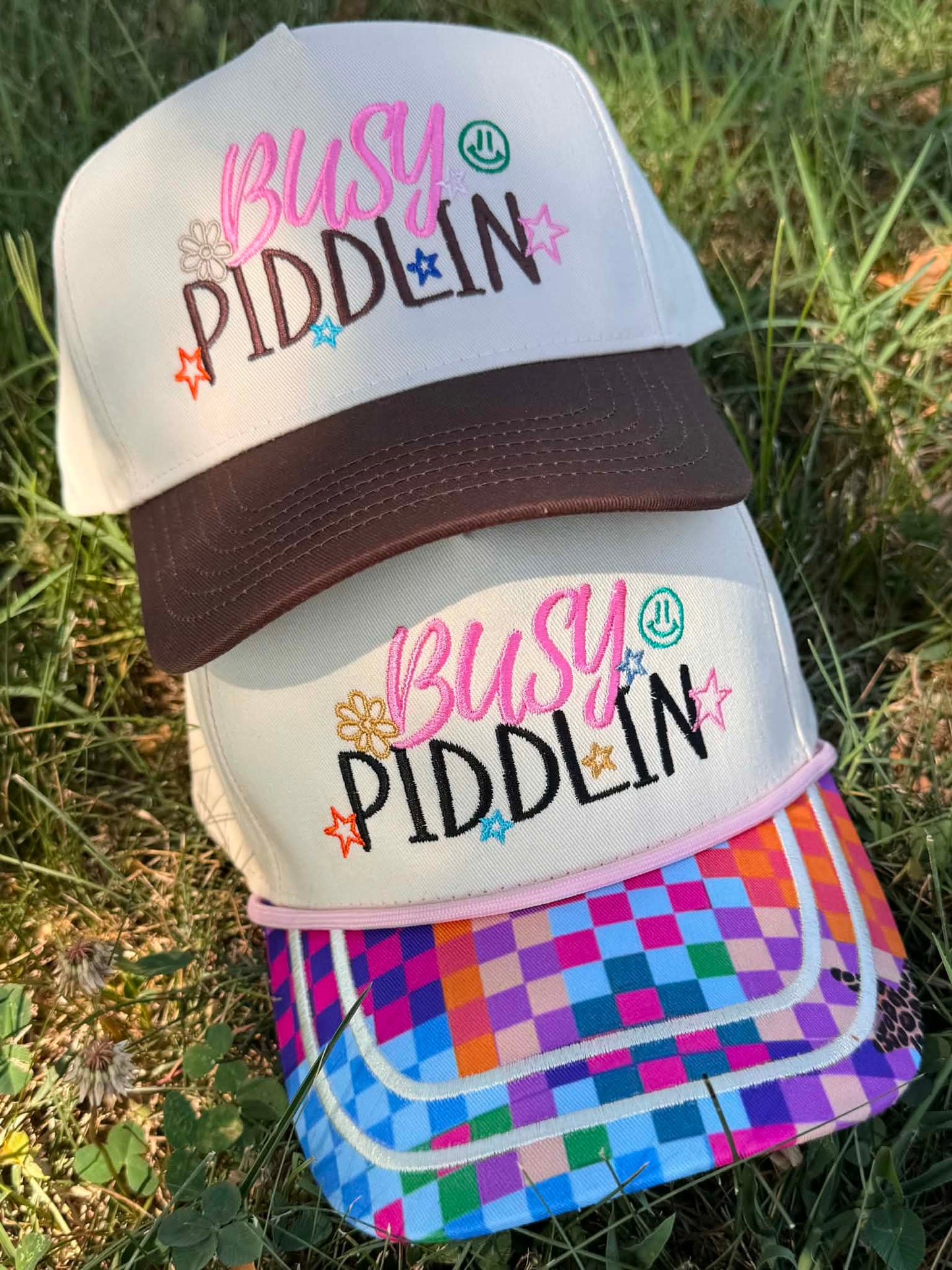 Busy Piddlin' Trucker Hat - 2 Color Options