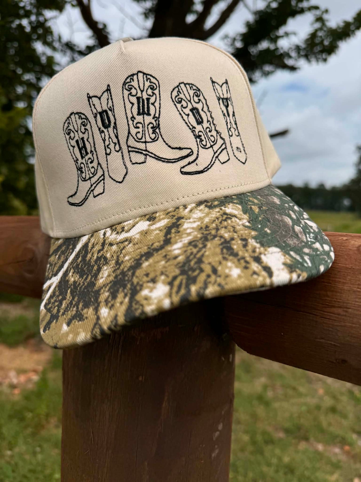 Boot Stitch Camo Hat