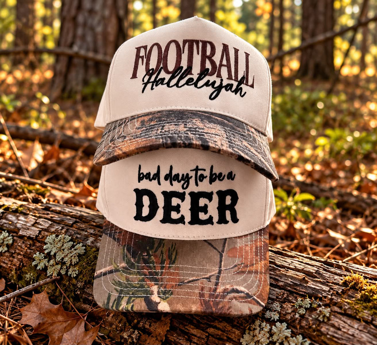 Camo "Football Hallelujah" Trucker Hat