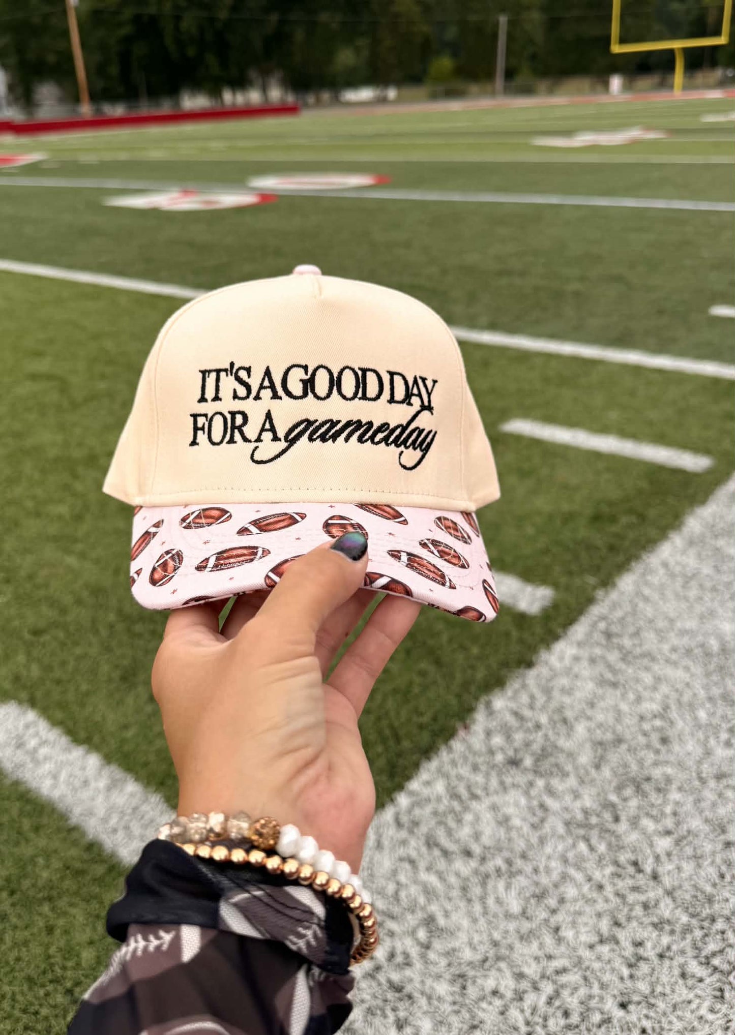 "It's A Good Day for A Gameday" Football Print Trucker Hat