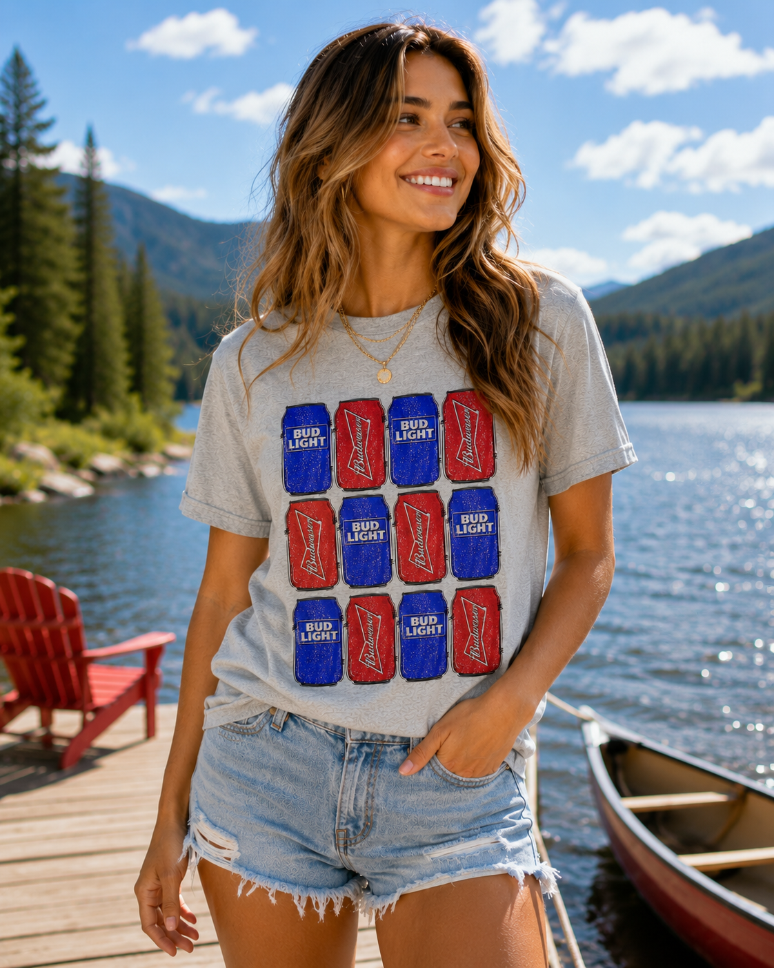 "Red, White, & Brew" Tee