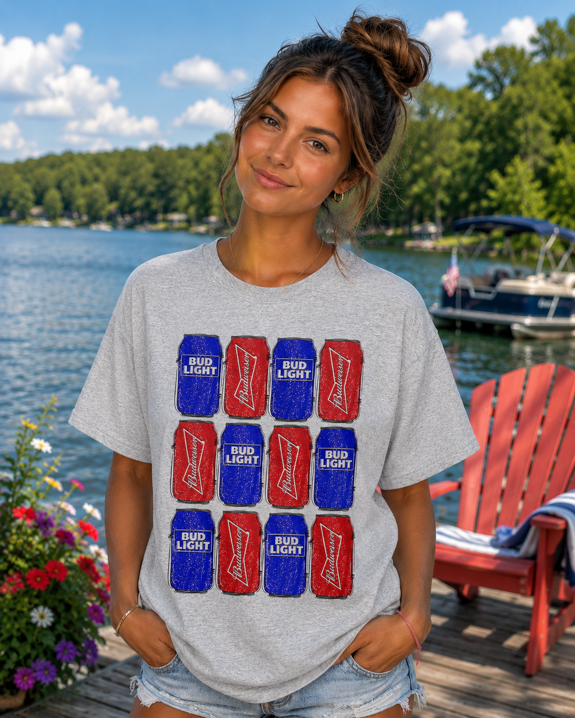 "Red, White, & Brew" Tee