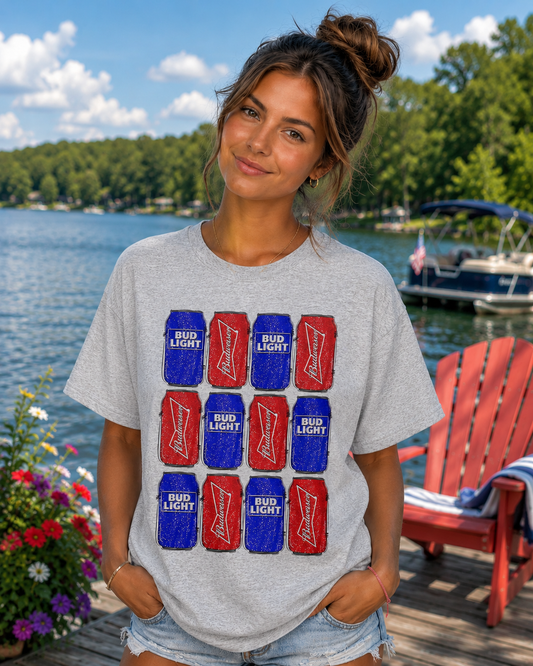 "Red, White, & Brew" Tee