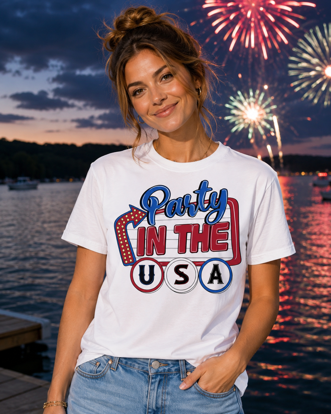 "Party In the USA" Tee - 2 Color Options