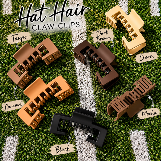 Hat Friendly Claw Clips - 11 Color Options