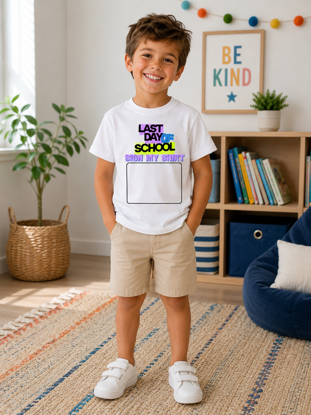 Black Font "Last Day of School, Sign My Shirt" Tee - 2 Options