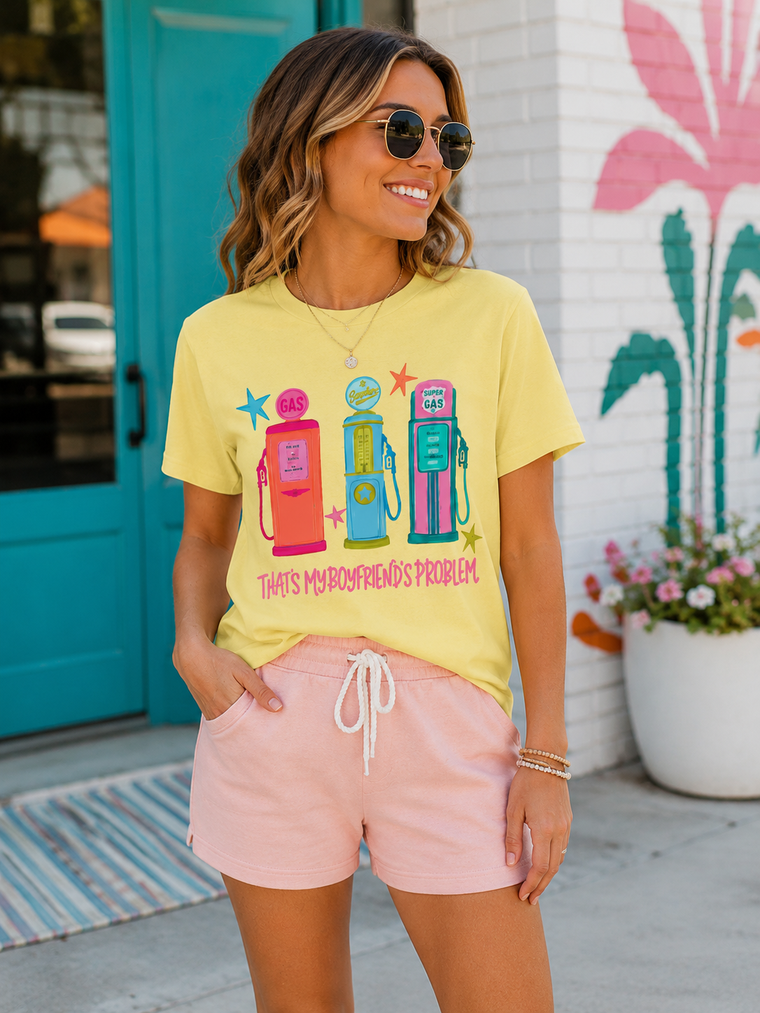 Yellow "That's My Boyfriend's Problem" Tee
