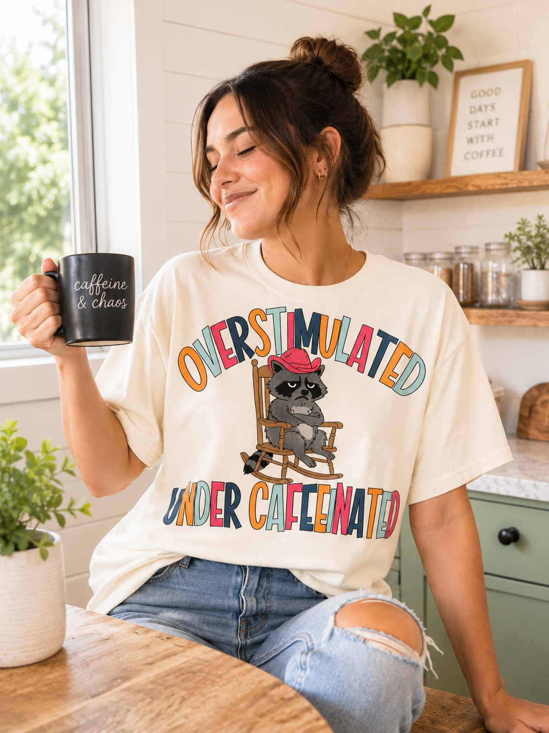 Overstimulated, Undercaffeinated Tee