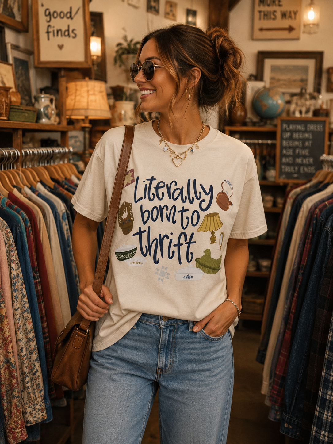 Literally Born To Thrift Tee