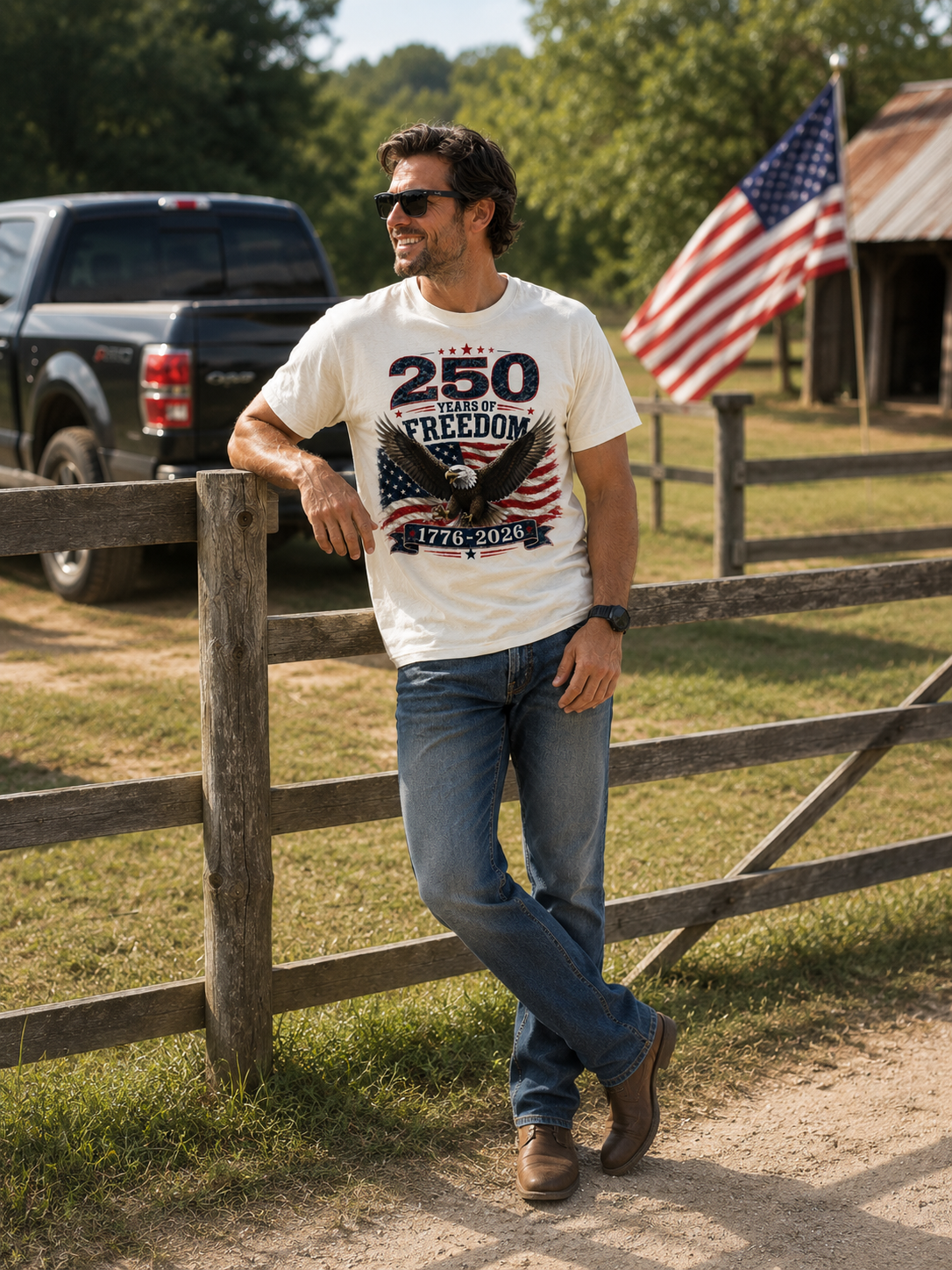 '250 Years of Freedom" Tee - 2Ccolor Options