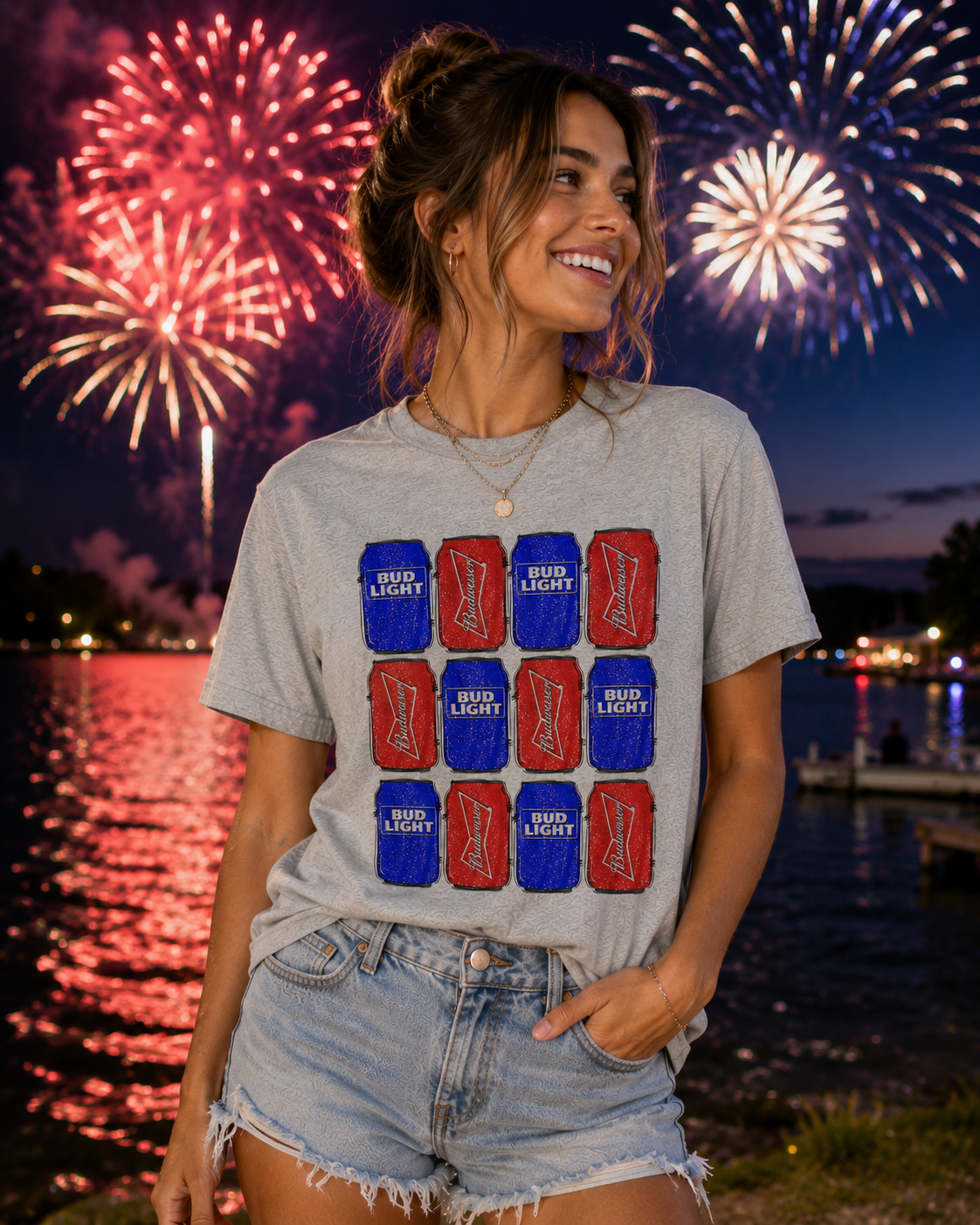 "Red, White, & Brew" Tee
