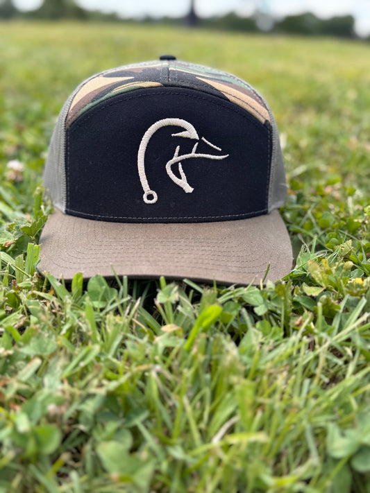 Antler, Fish Hook, Duck Head Camo Hat
