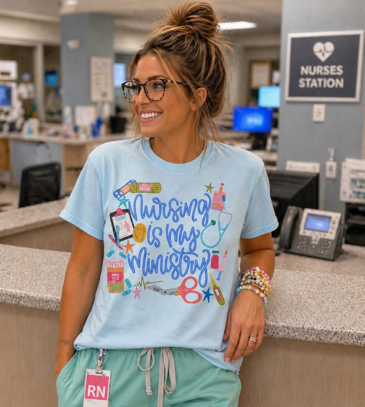 Nursing Is My Ministry-2 Color Options