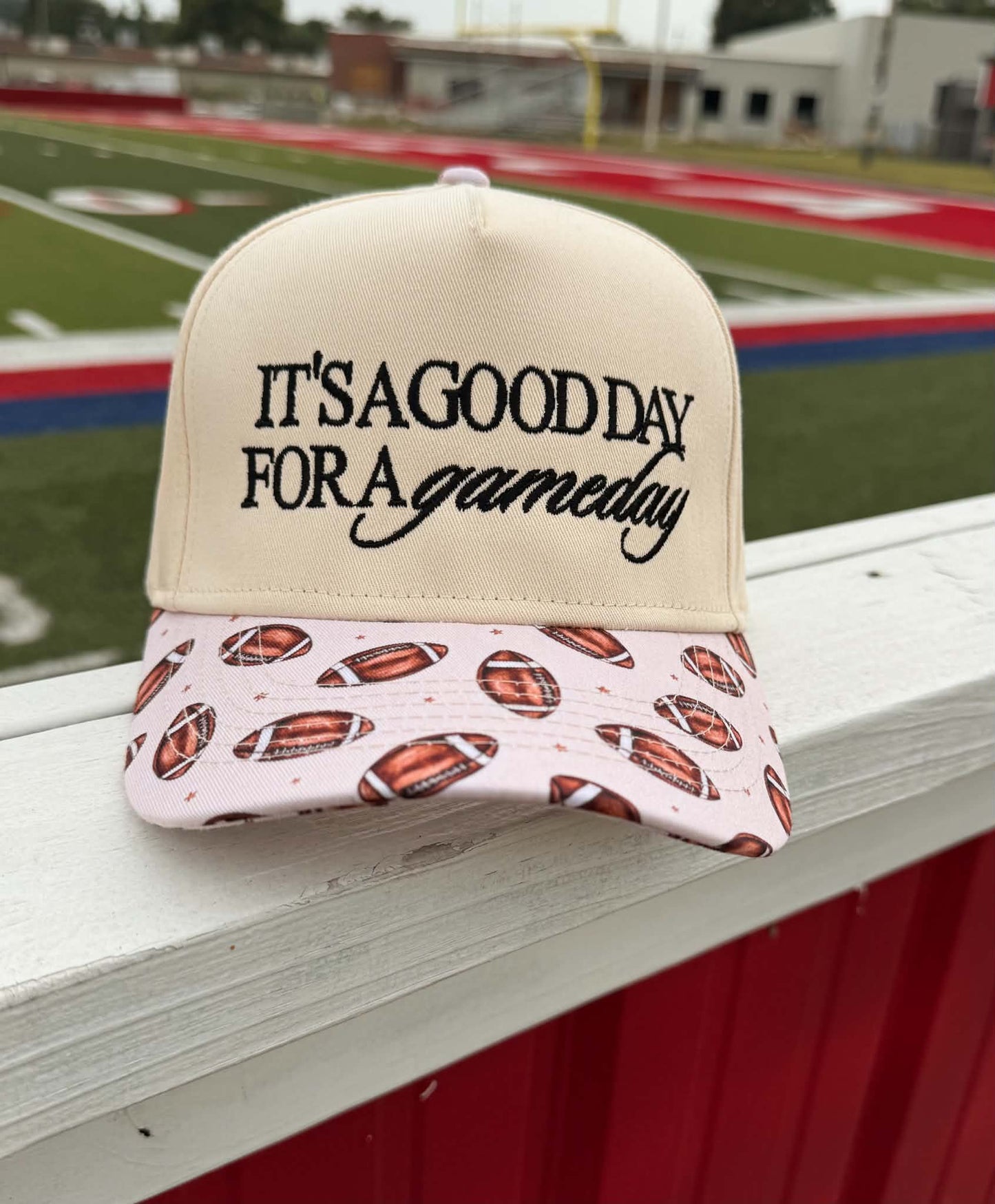 "It's A Good Day for A Gameday" Football Print Trucker Hat