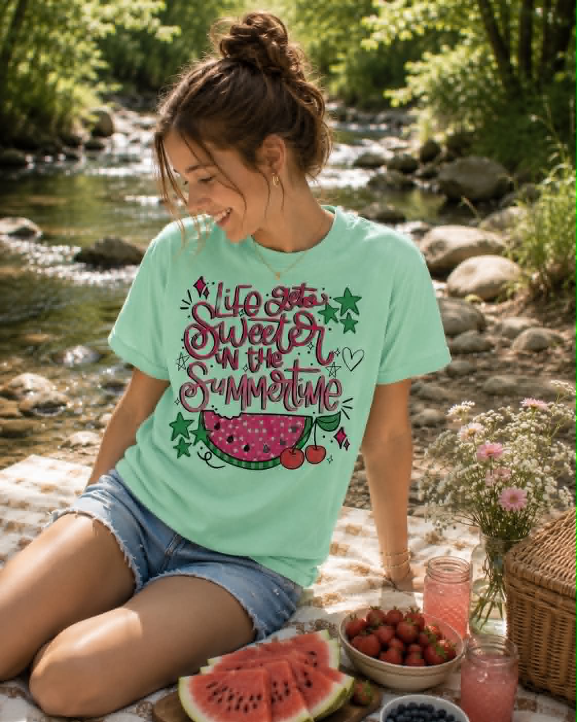"Life Gets Sweeter in the Summertime" Tee