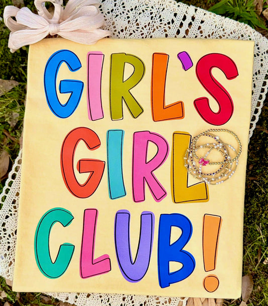 Banana Yellow "Girl's Girl Club" Tee
