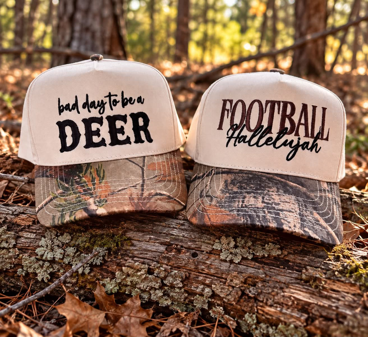 Camo "Football Hallelujah" Trucker Hat