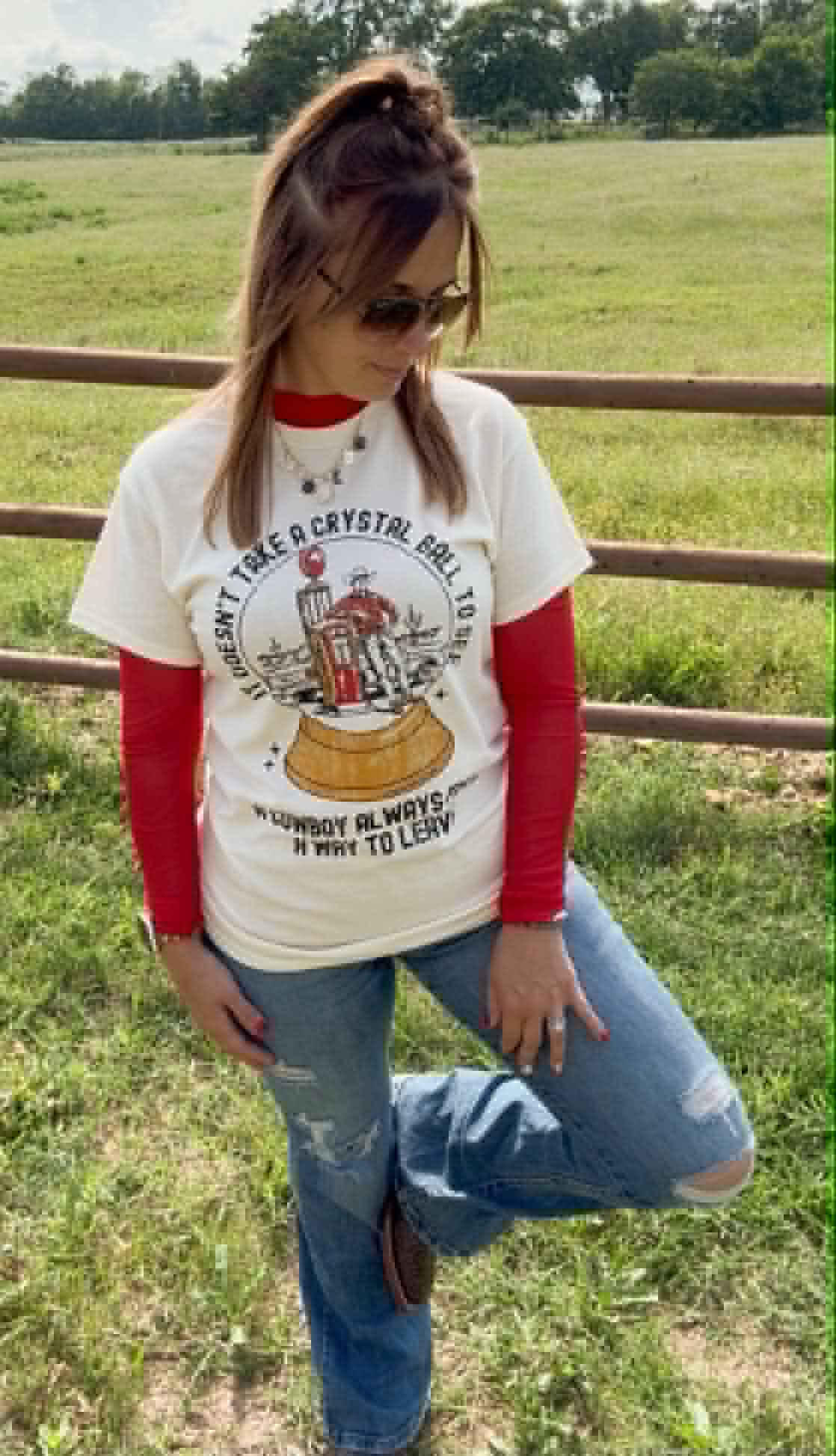 "A Cowboy Always Find A Way To Leave" Tee - 2 Color Options