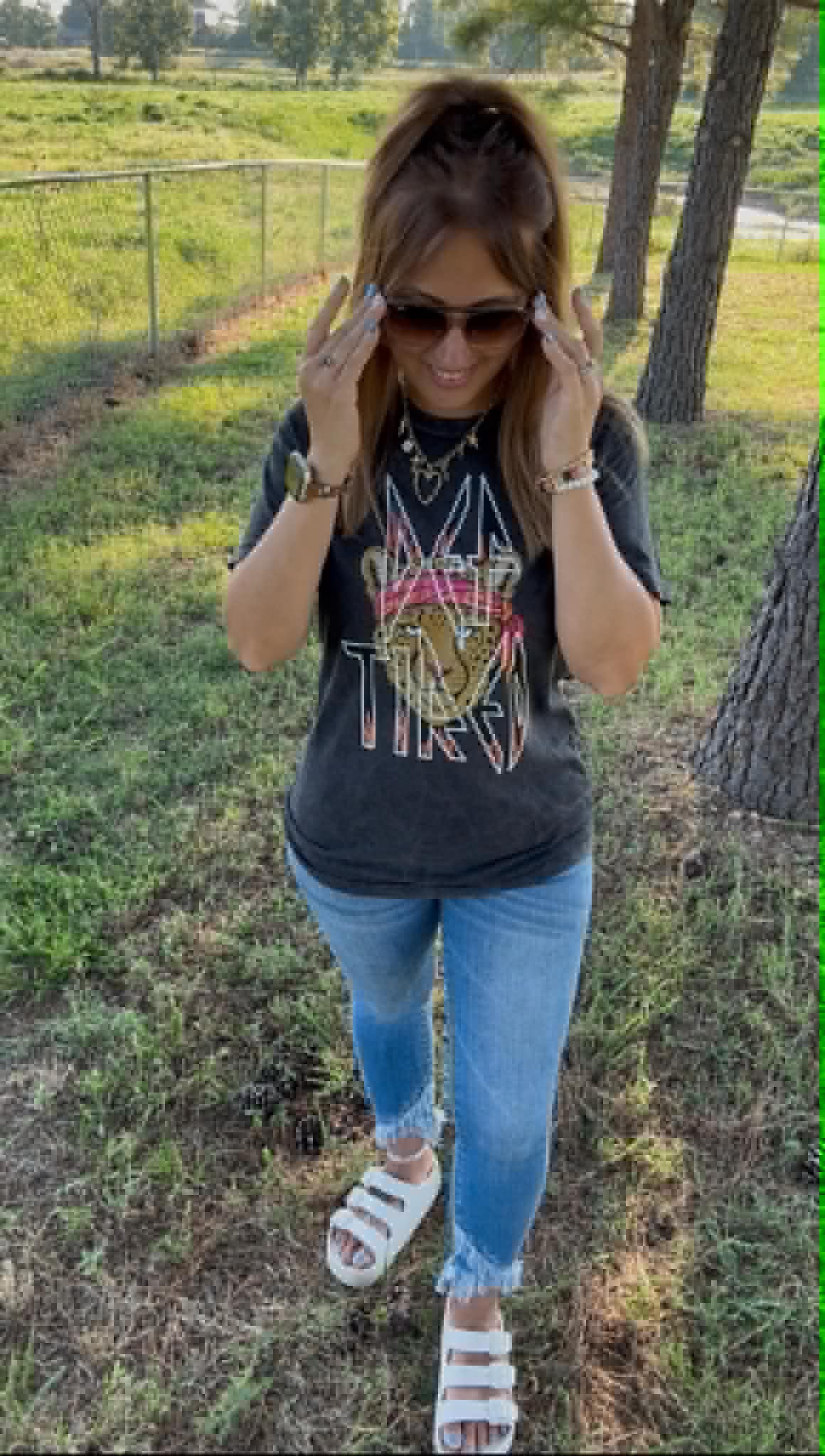 "Def Tired" Acid Wash Tee