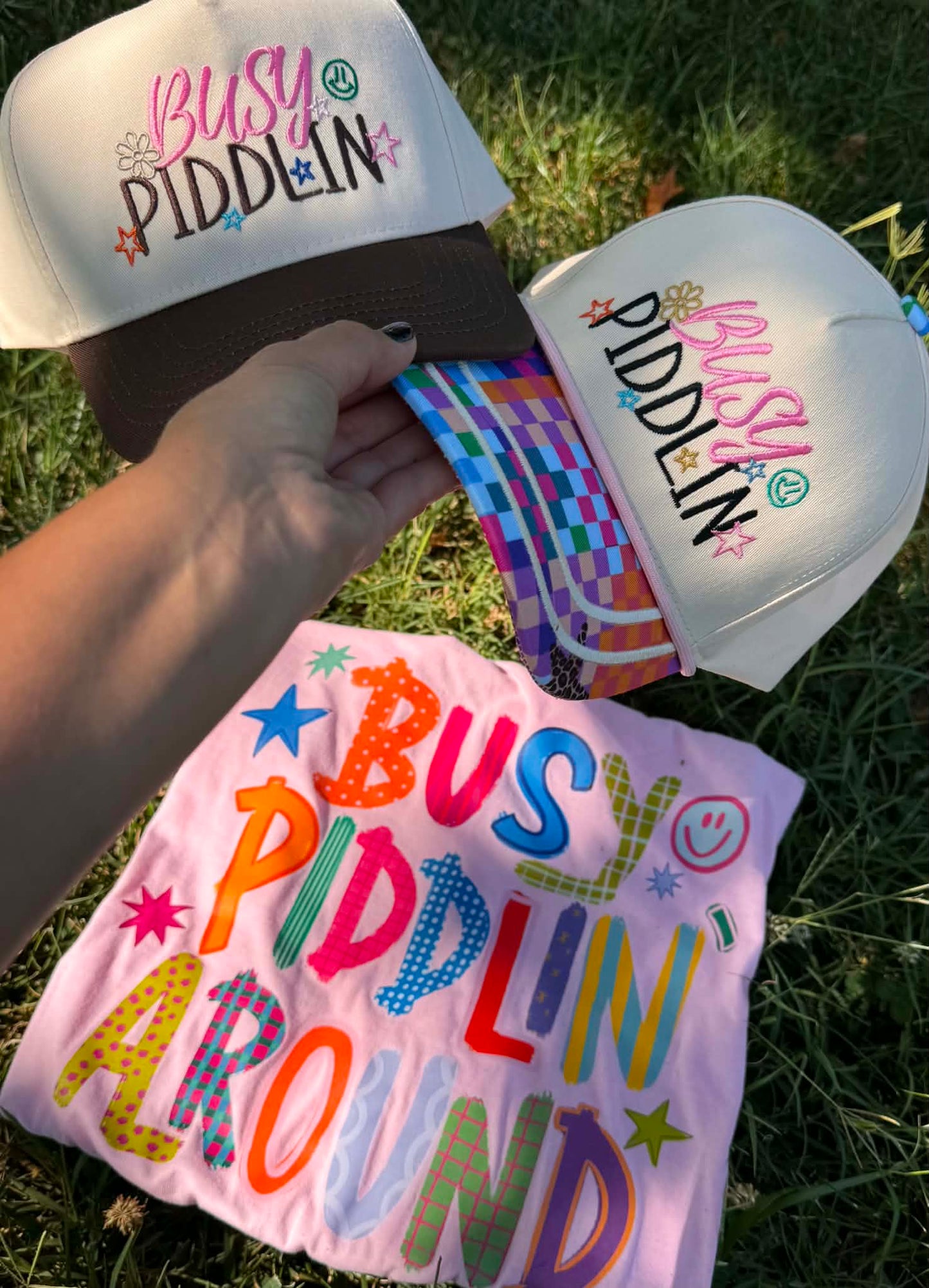 Busy Piddlin' Trucker Hat - 2 Color Options