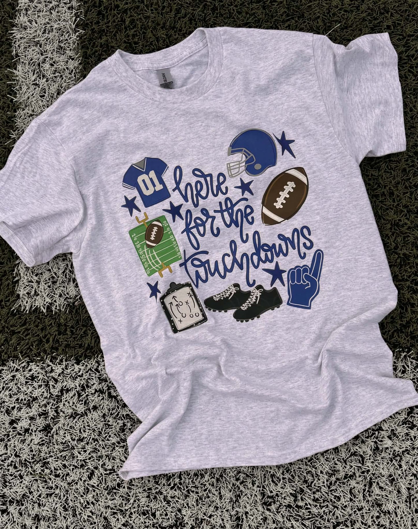 "Here for the Touchdown" Tee 🏈✨